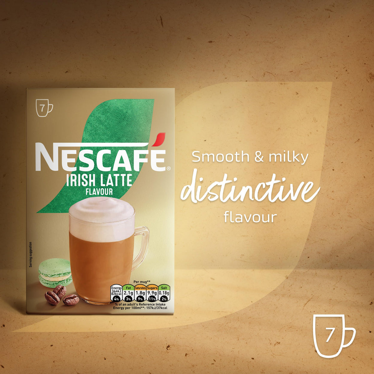 NESCAFÉ Latte Instant Coffee Sachets - 72 x 18g