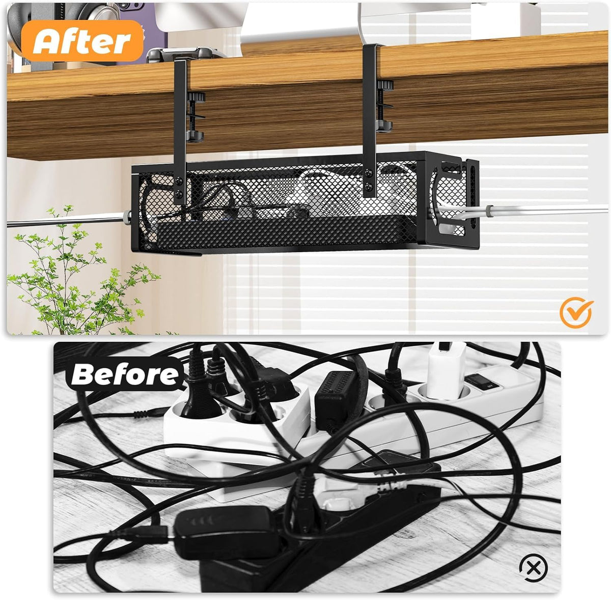 Cable Management, Under Desk Cable Management, Desk Cable Tidy