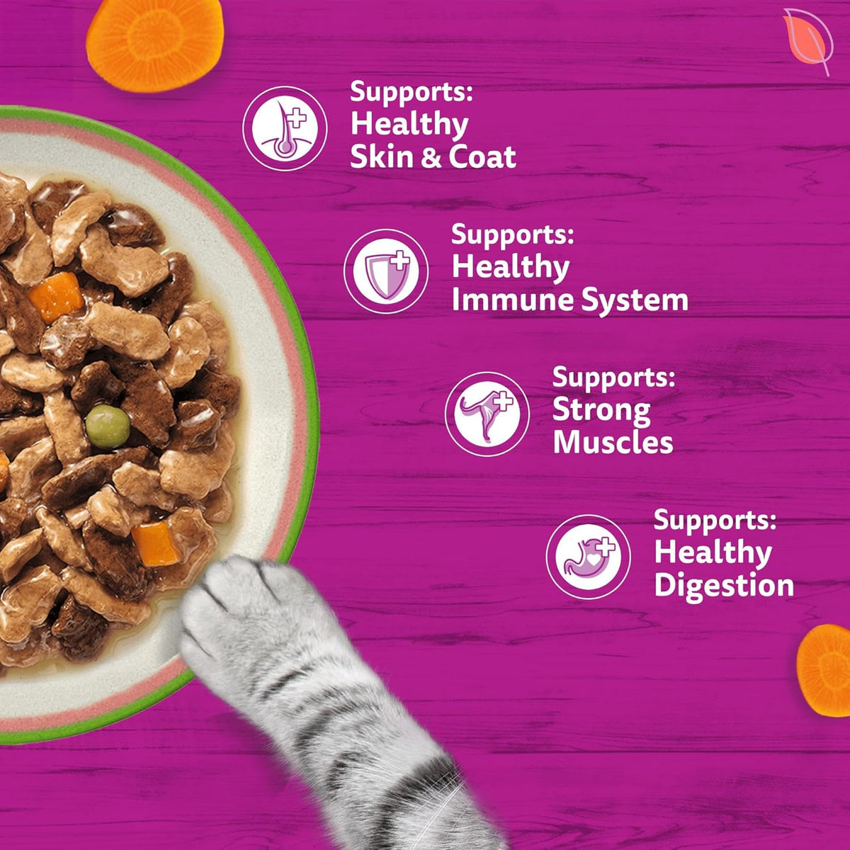 whiskas Tasty Mix 1+Chef´s Choice in Gravy 40x85g Pouches, Adult Cat Food
