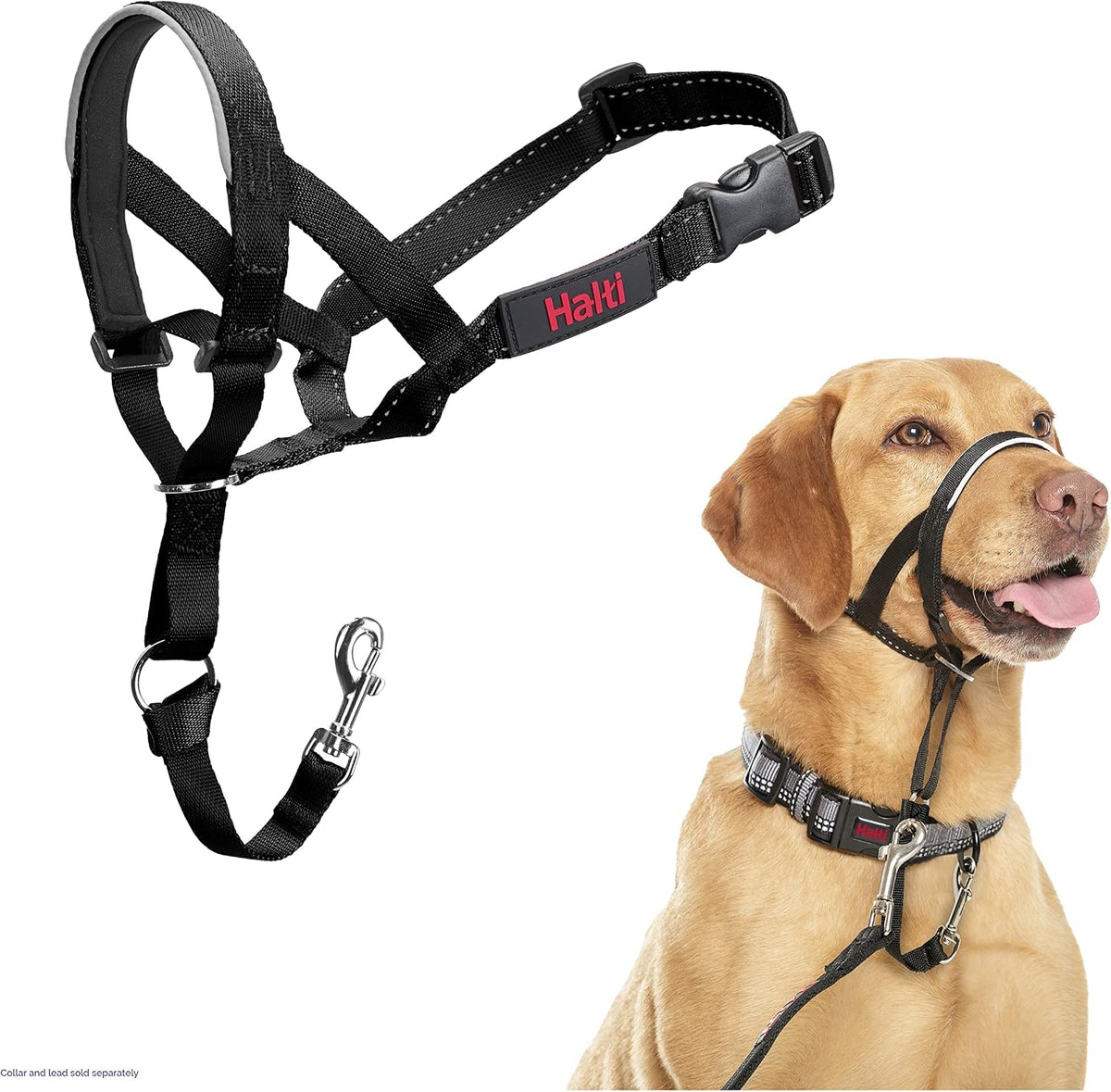 Halti Headcollar for Dogs | Size 3, Black