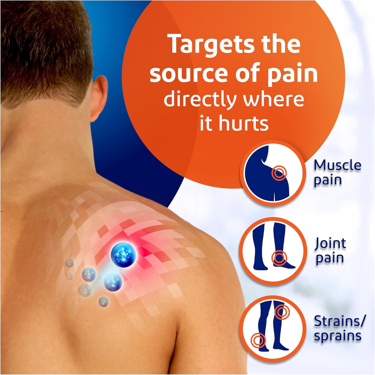 Voltarol Back & Muscle Pain Relief 1.16% Gel, Diclofenac Anti‑Inflammatory Pain Relief for Muscles & Joints, 100 g