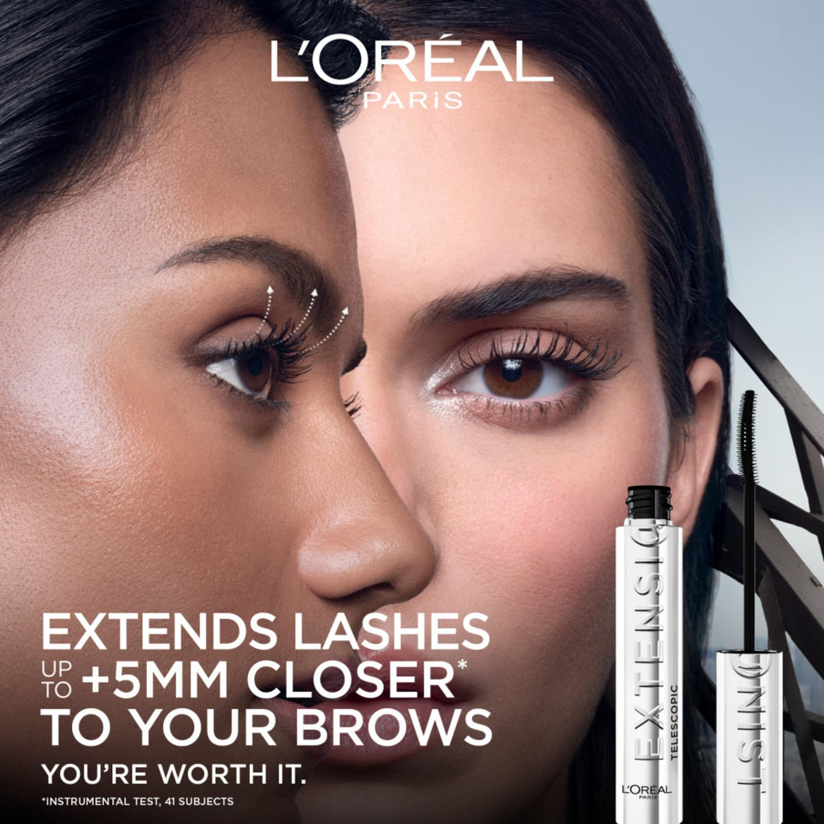 L'Oréal Paris Lengthening Mascara, Telescopic Extensionist, shade Black