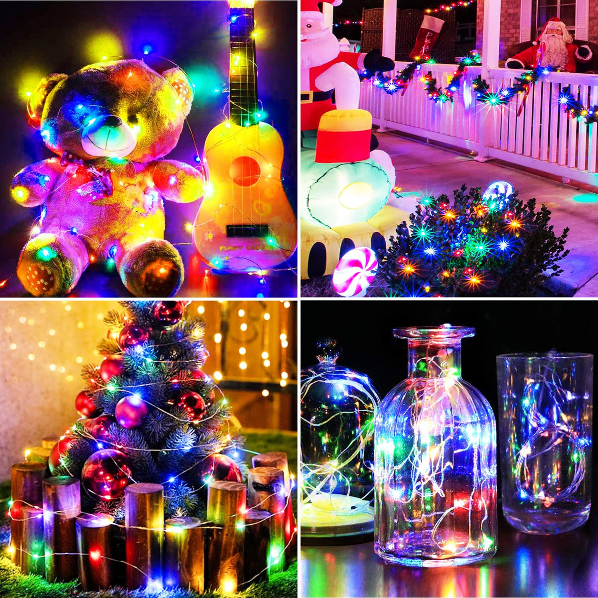 litogo Halloween Orange Fairy Lights Battery Operated with Timer, 3M 30 LED