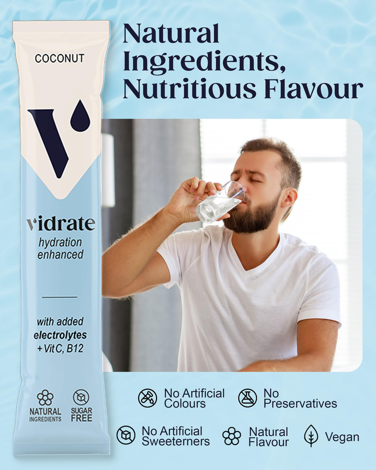 Vidrate Electrolytes Powder, Mixed Berry Variety Pack, 30 Sachets