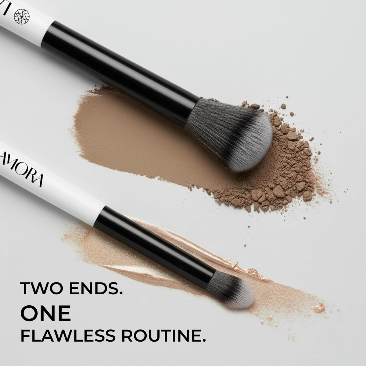 Make Up Brush Foundation Kabuki Flat Top, Perfect For Blending Liquid Cream