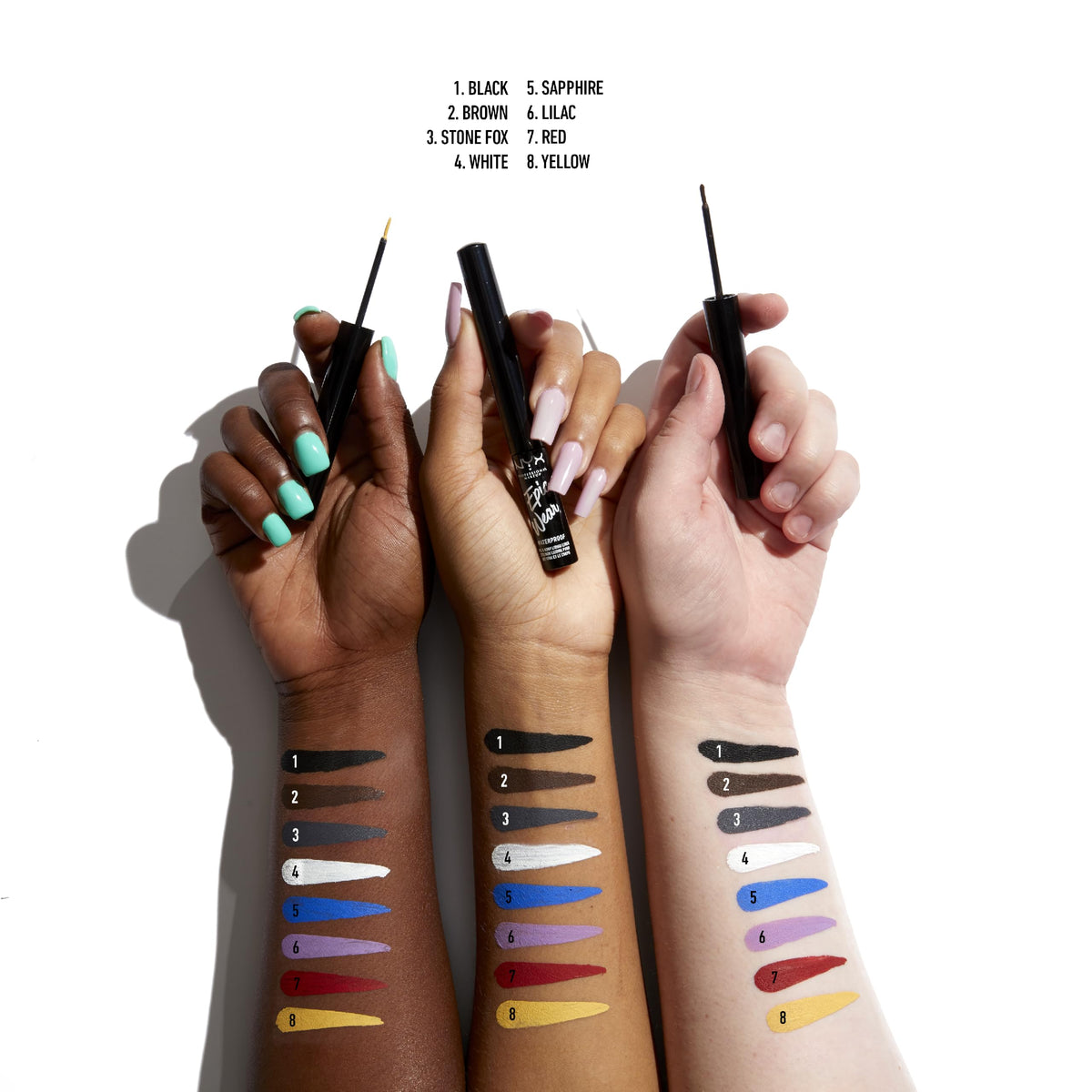 NYX Professional Makeup Eye Liner, Epic Ink Waterproof Liner, Black