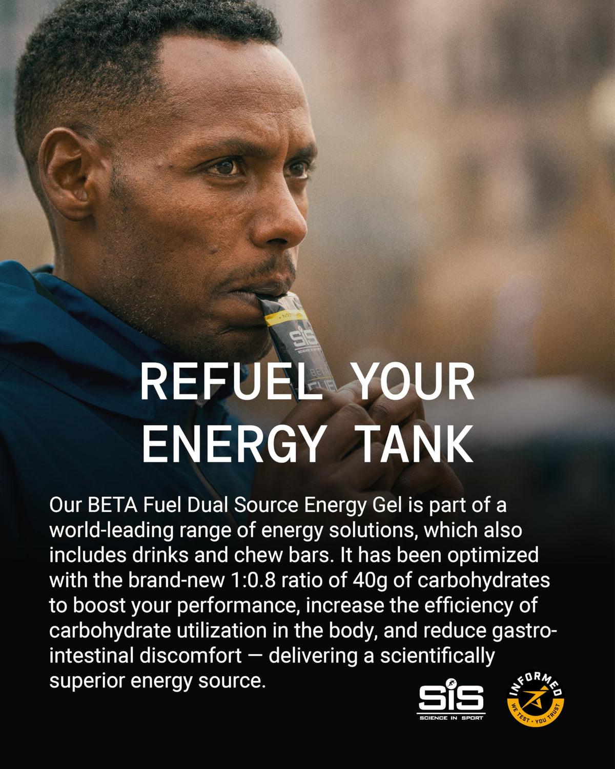 Science in Sport BETA Fuel Gels, Strawberry & Lime, 6 x 60ml