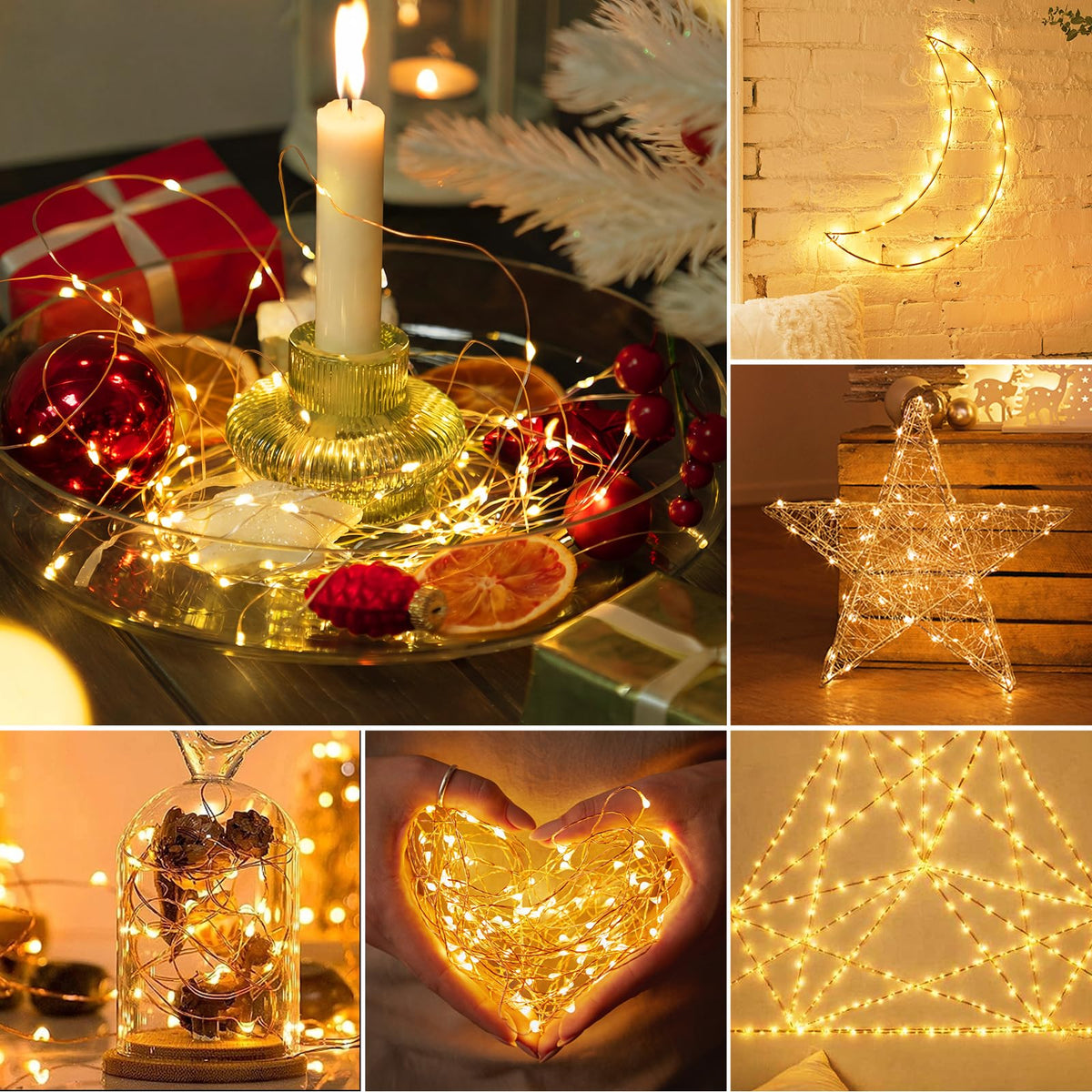 litogo Halloween Orange Fairy Lights Battery Operated with Timer, 3M 30 LED