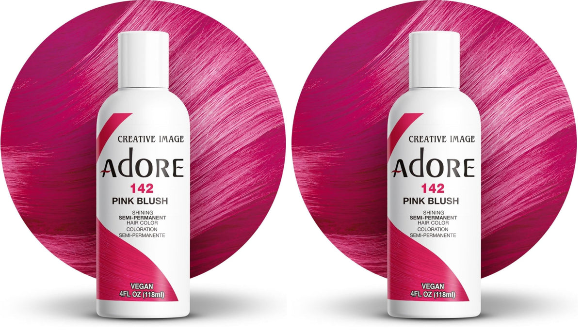Adore Shining Semi Permanent Hair Colour 121 Jet Black – Vibrant Black Hair Dye, Vegan & Cruelty-Free, Ammonia, Peroxide & Alcohol Free