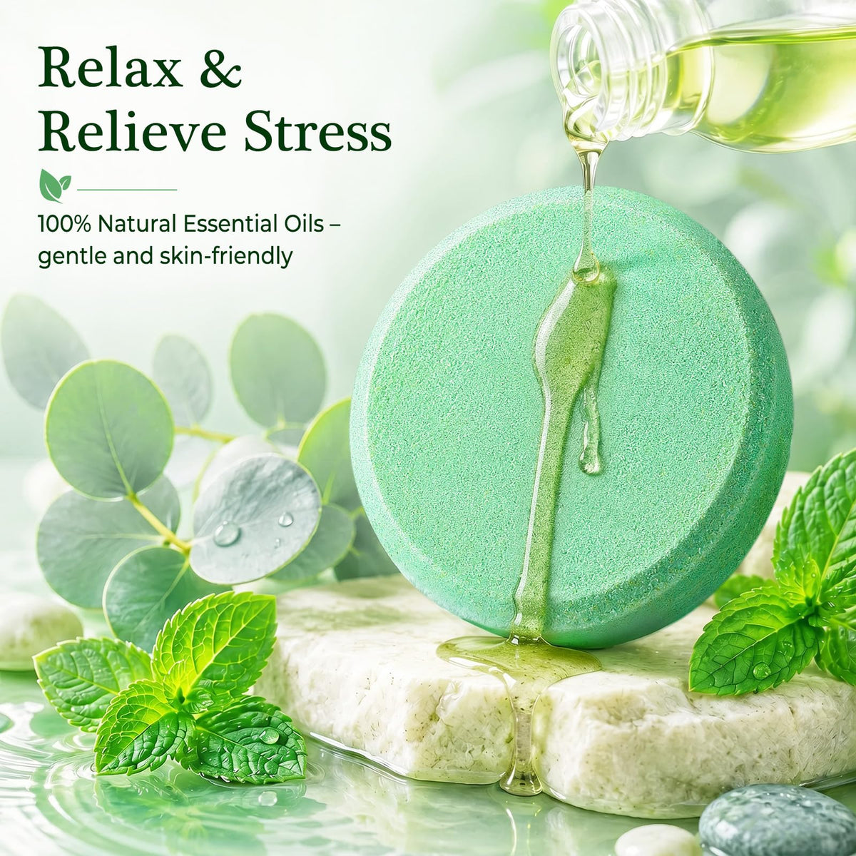 Linkax Shower Steamers Aromatherapy 8 Pcs, Christmas Gift for Women Purple