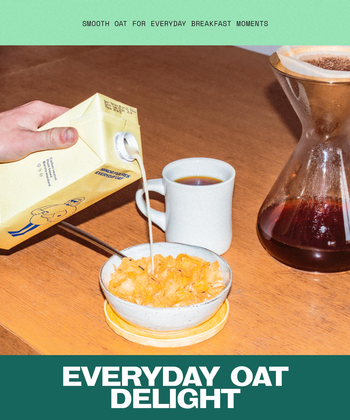 Minor Figures Barista Oat (Organic) – Perfect for Smooth, Silky Coffees – Vegan – Non-Dairy – Shelf-Stable – 1L x 6 Cartons