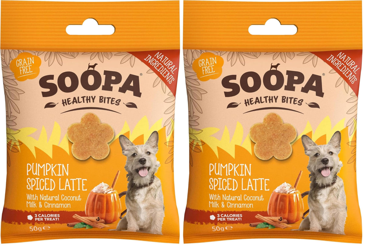 Soopa Strawberry Dog-Quiri Healthy Bites, Dog Training Treats, 50 g, 1-Pack