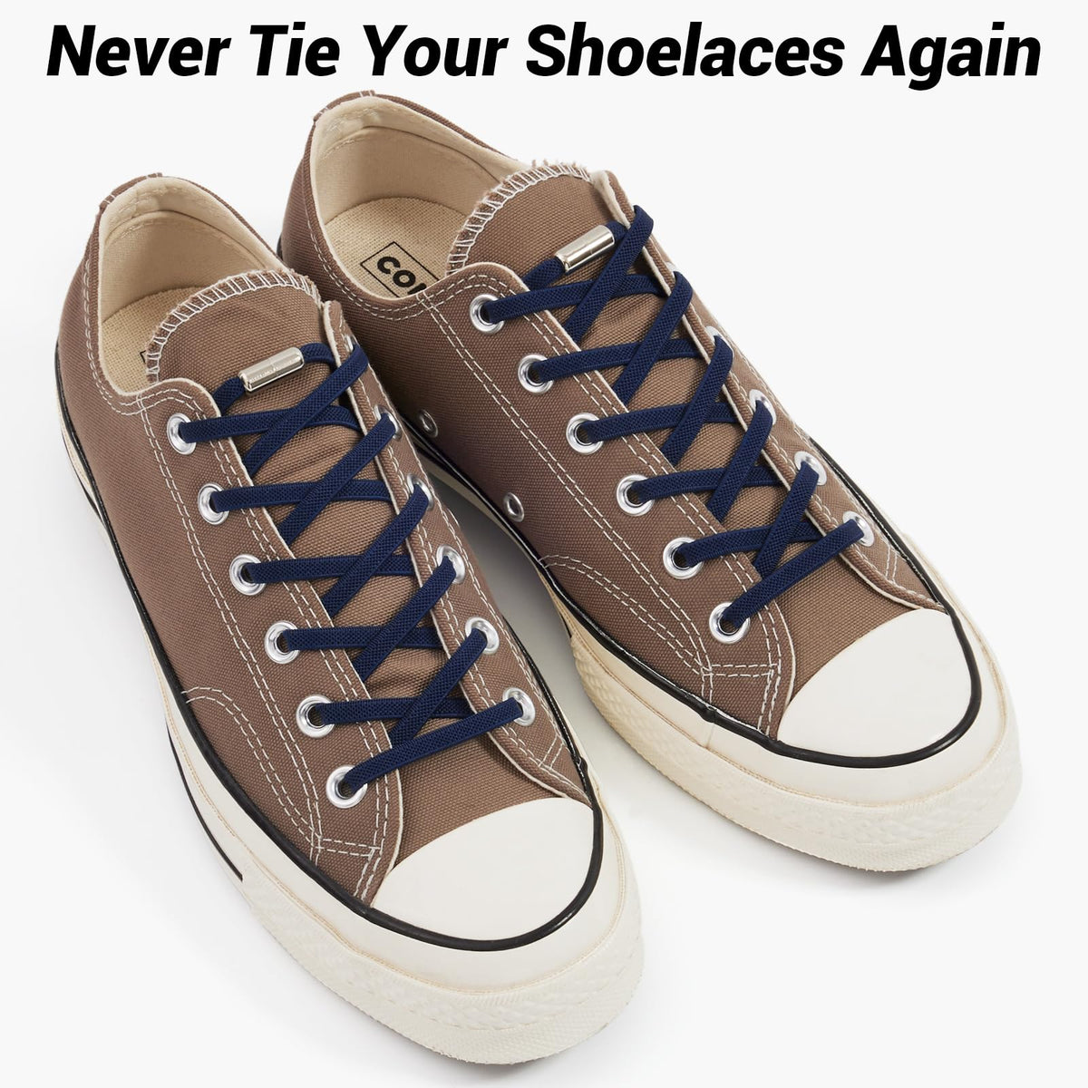 Handshop 2 Pairs Elastic Laces, No Tie Shoelaces for Trainers