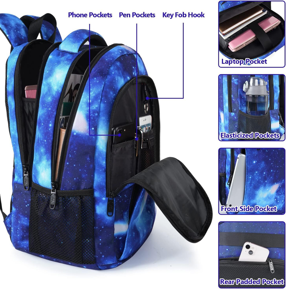 MATEIN Travel Laptop Backpack, Work Bag Laptop Bag, Rucksack for Men Work