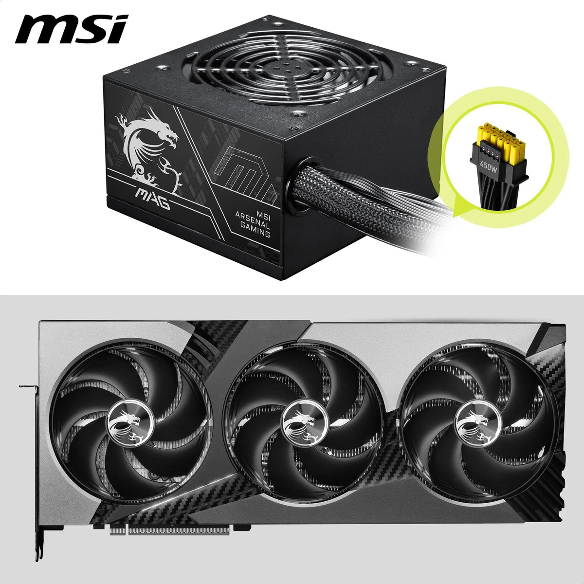 MSI MAG A750GL PCIE5 Power Supply Unit, 750W, 80 Plus Gold, Fully Modular, ATX 3.0, PCIe 5.0 GPU Support, 120mm FDB Fan, Full-Bridge LLC, Flat Black Cables - 7 Year Warranty
