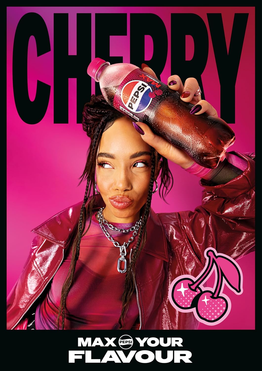 Pepsi Max Cherry Cola | 330ml Can | 24 Pack