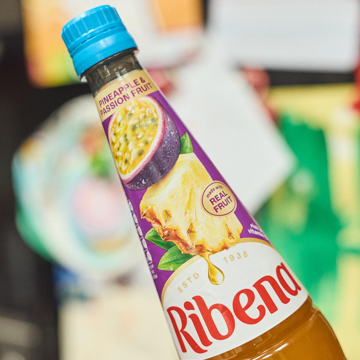 Ribena Blackcurrant Squash 1.5L – Real British Blackcurrants | Rich in Vitamin C | No Artificial Colours or Flavours | 100% Recycled Plastic Bottle