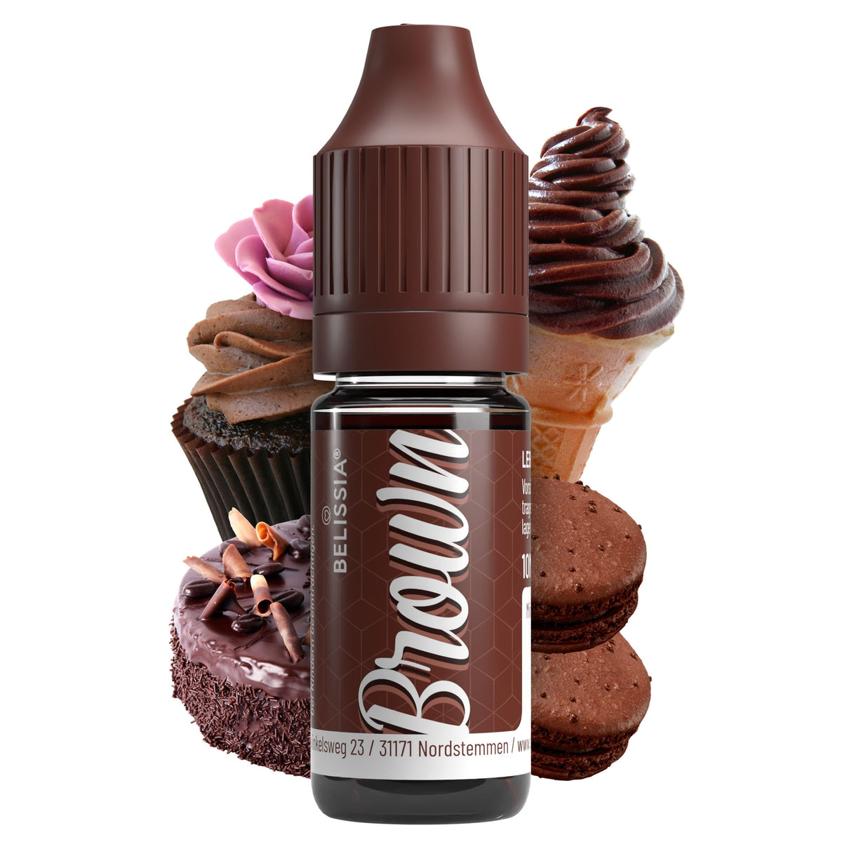 Belissia Liquid Food Colouring Rosa 10ml for Cooking and Baking