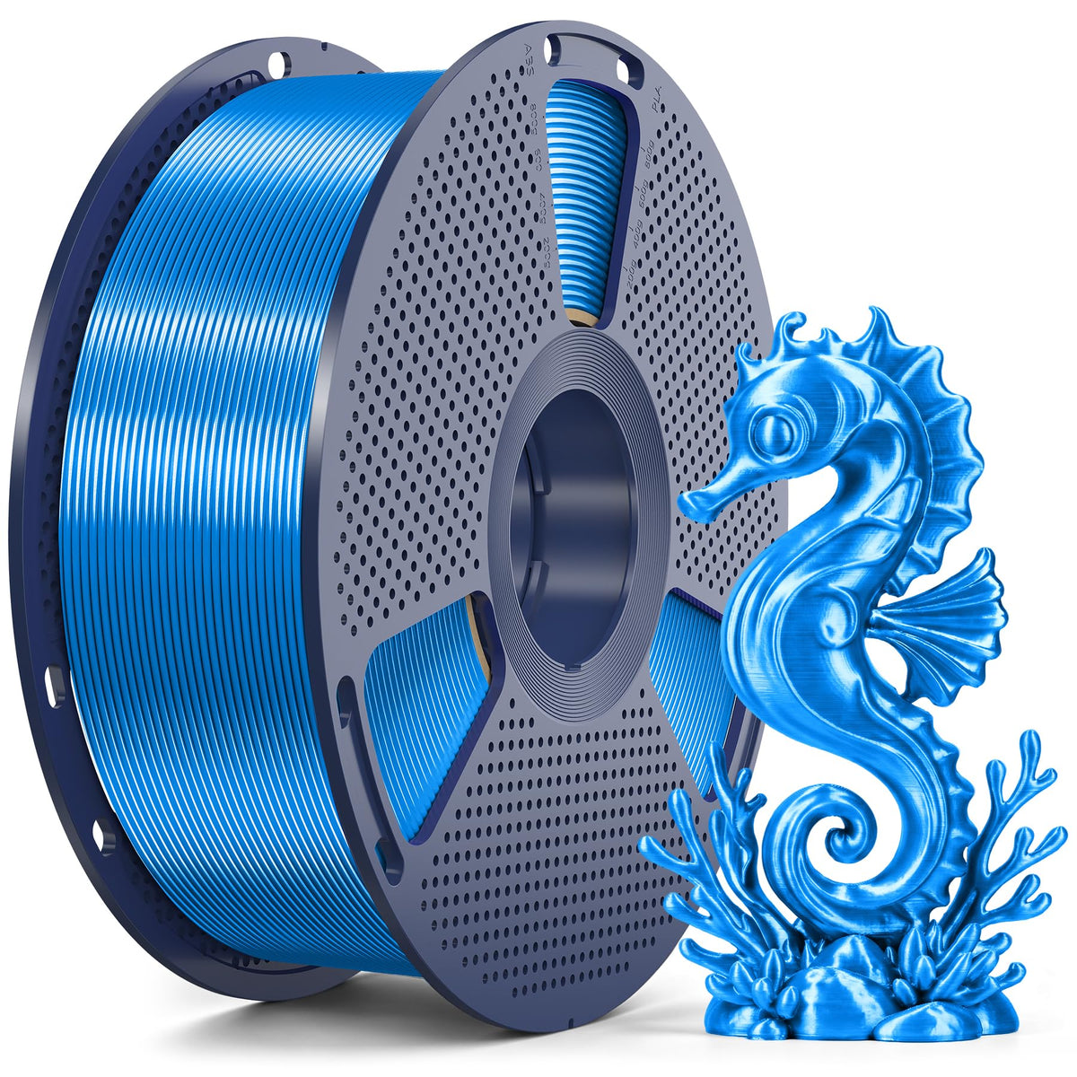 SUNLU 4KG Silk 2.0 PLA Filament 1.75, Gold+Silver+Titanium Steel+Copper Red