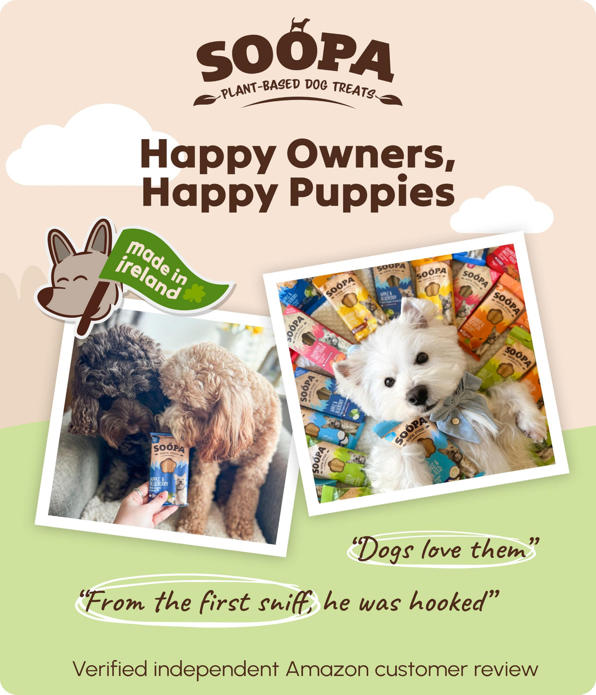 Soopa Strawberry Dog-Quiri Healthy Bites, Dog Training Treats, 50 g, 1-Pack