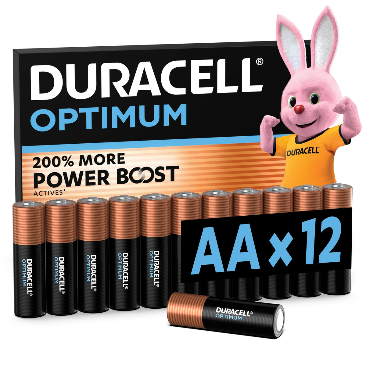 DURACELL Optimum AAA Alkaline Batteries (12 Pack) 1.5V, LR03