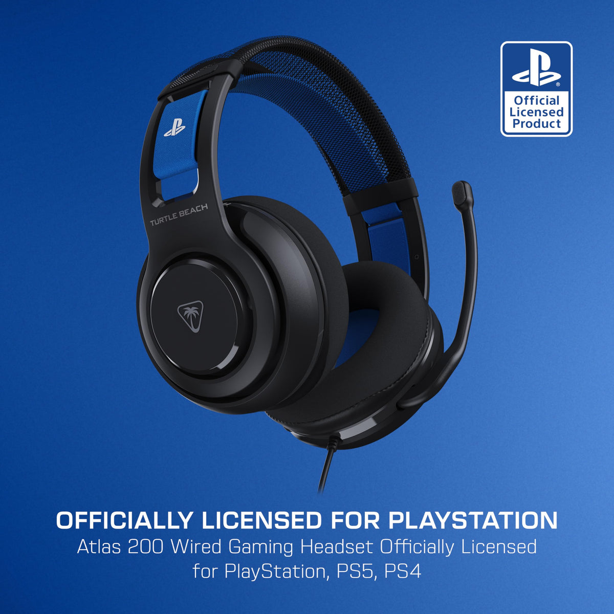 Turtle Beach Atlas 200 Wired Multiplatform Gaming Headset for PS5, PS4, PC