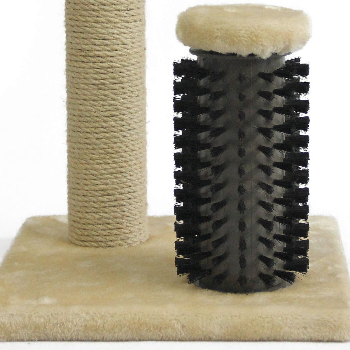 Amazon Basics Cat Scratching Post for Indoor Cats, Standard with Dangling Toy, 80 cm, Grey