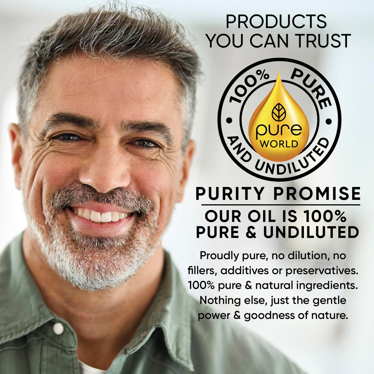 Pure World Natural Castor Oil 250ML Cold & Freshly Pressed 100% Pure and Undiluted Hexane Free Nourish Your Skin and Hair Eyebrows, Nails, Beard, Hair, Eyelash Growth Food Grade