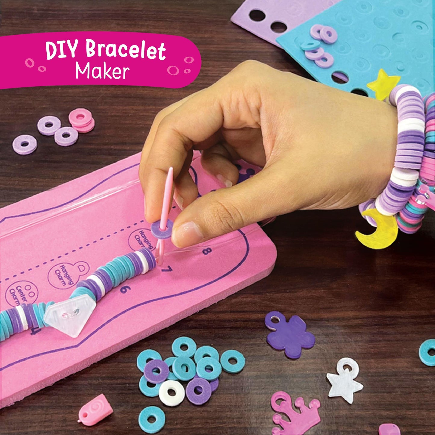 Imagimake Princess Craft Kit | 10 Mess-Free DIY Activities | Bracelet Making Kit, Unicorn Pouch, Butterfly Wands & More | Unicorn Gifts for Kids | Gifts for Girls & Boys 5,6,7,8,9,10,11,12 Years Old