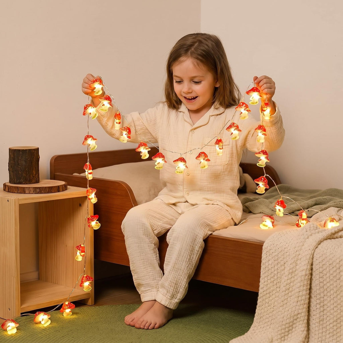 2M 20 LED Pink Cherry Blossom Fairy Lights, Battery Operated Flower String Lights for Bedroom Decor, Indoor Spring and Christmas Decorations, Girls Room Gift (Flowers)