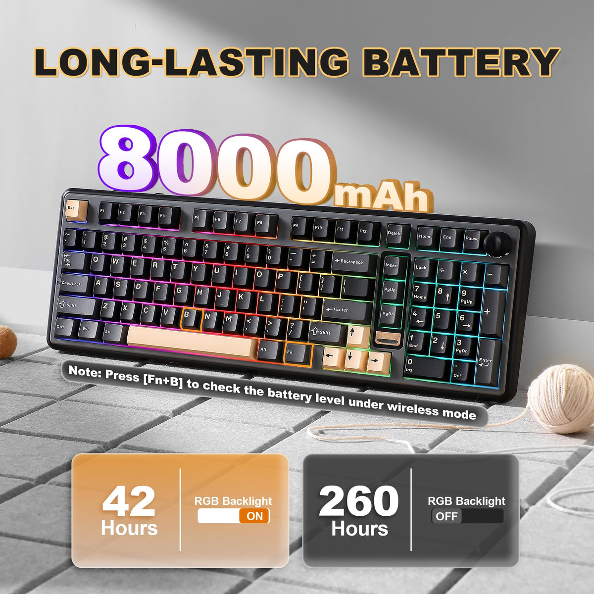 YUNZII B98 PRO 96% Wireless Mechanical Keyboard (Matcha Green, Candy Switch)