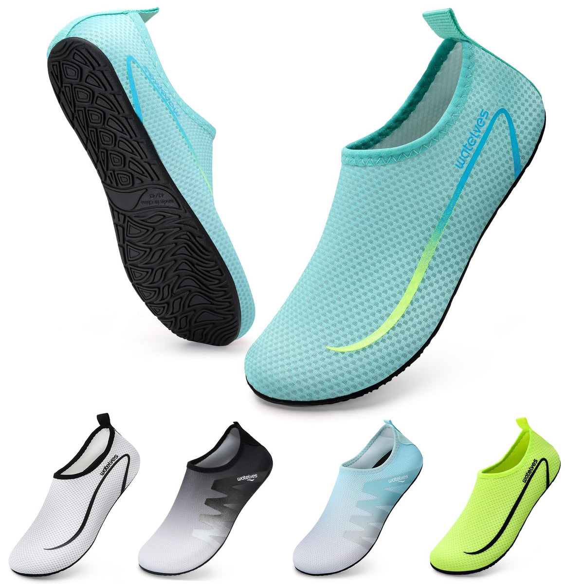 Swim Water Shoes Aqua Socks Barefoot for Sea Beach Swimming Shoes Pool Ladies Women Mens
