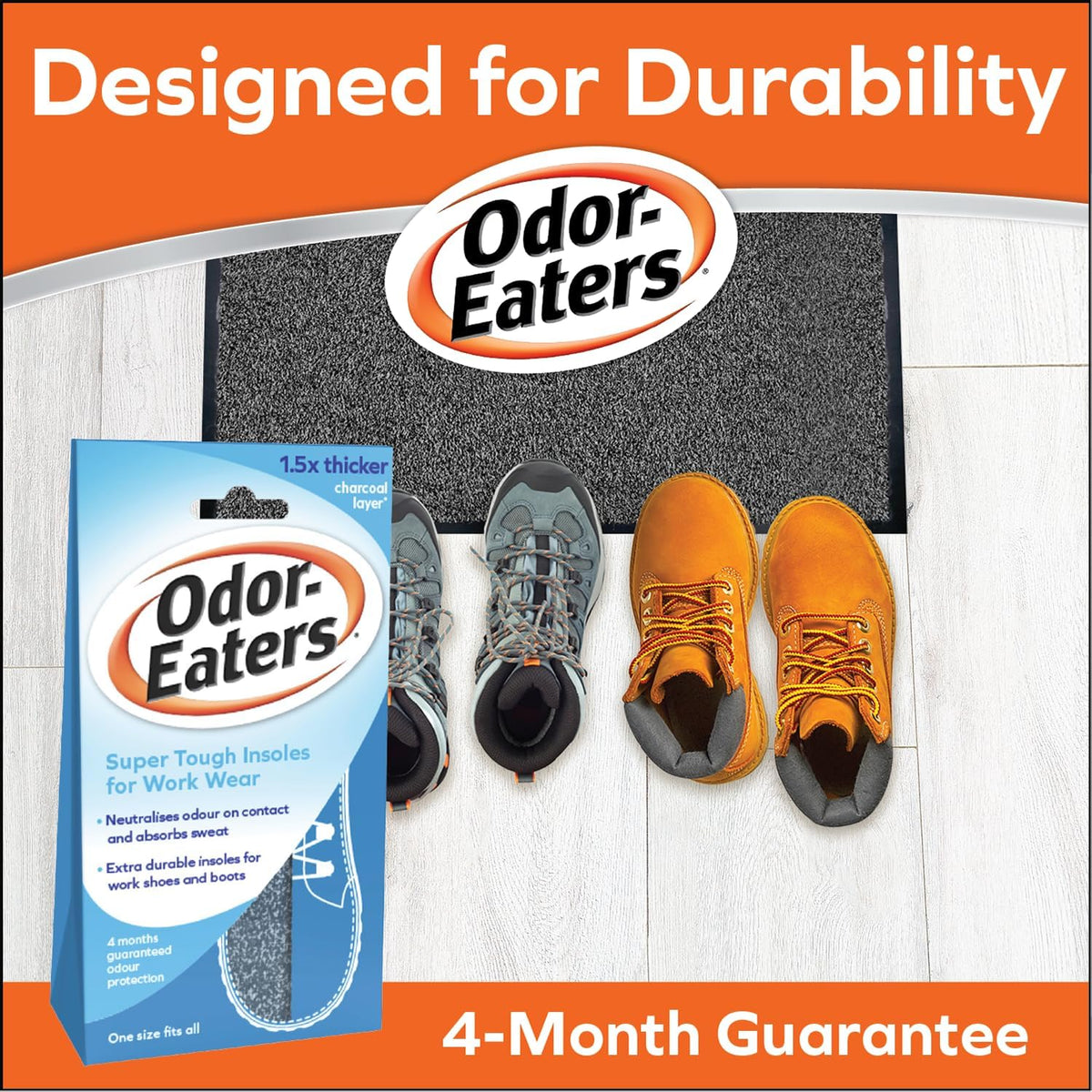 Odor-Eaters Ultra Comfort Insoles for Everyday Wear, One Size, 1 Pair
