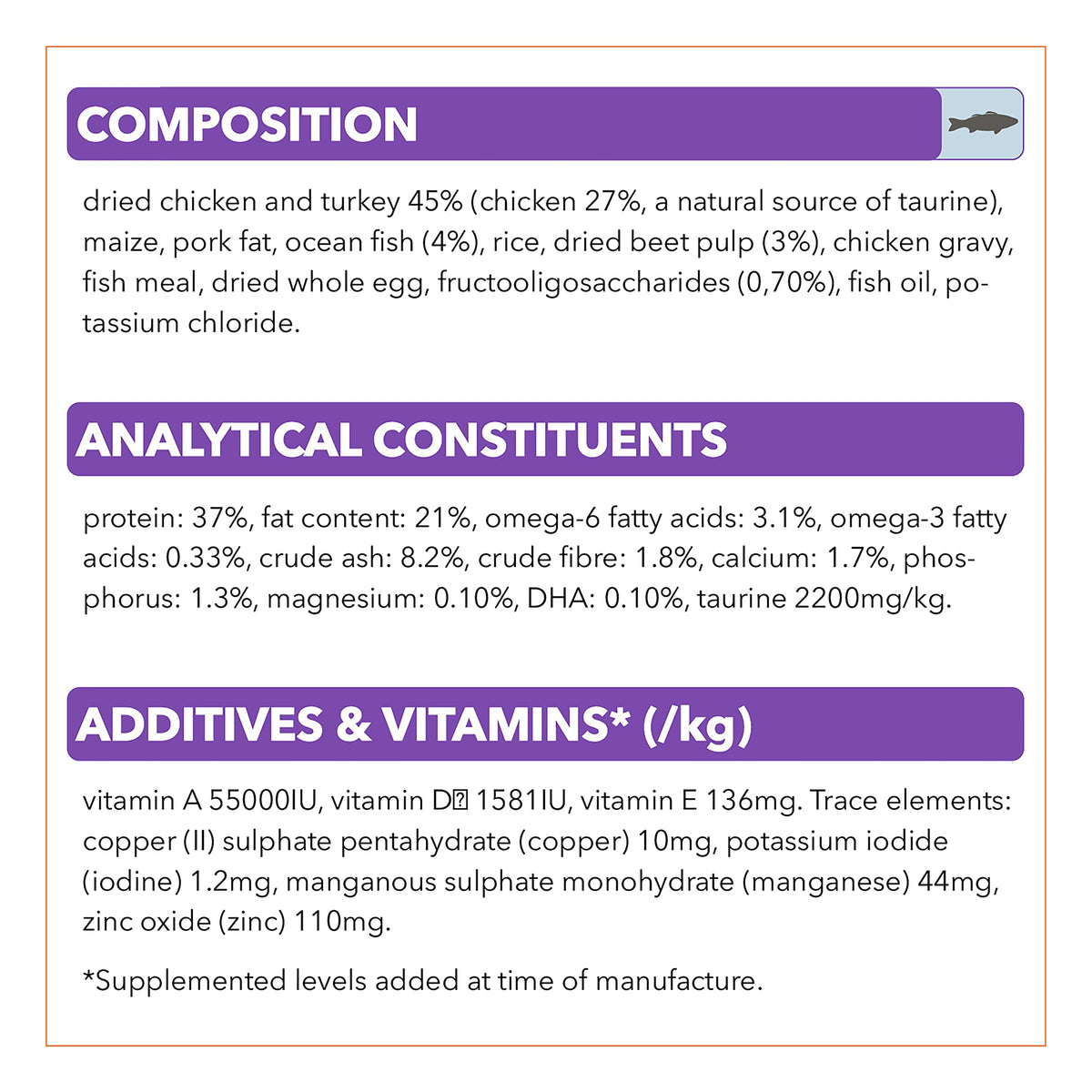 IAMS for Vitality Dry Kitten Food with Fresh Chicken, 3 kg, Packaging may vary