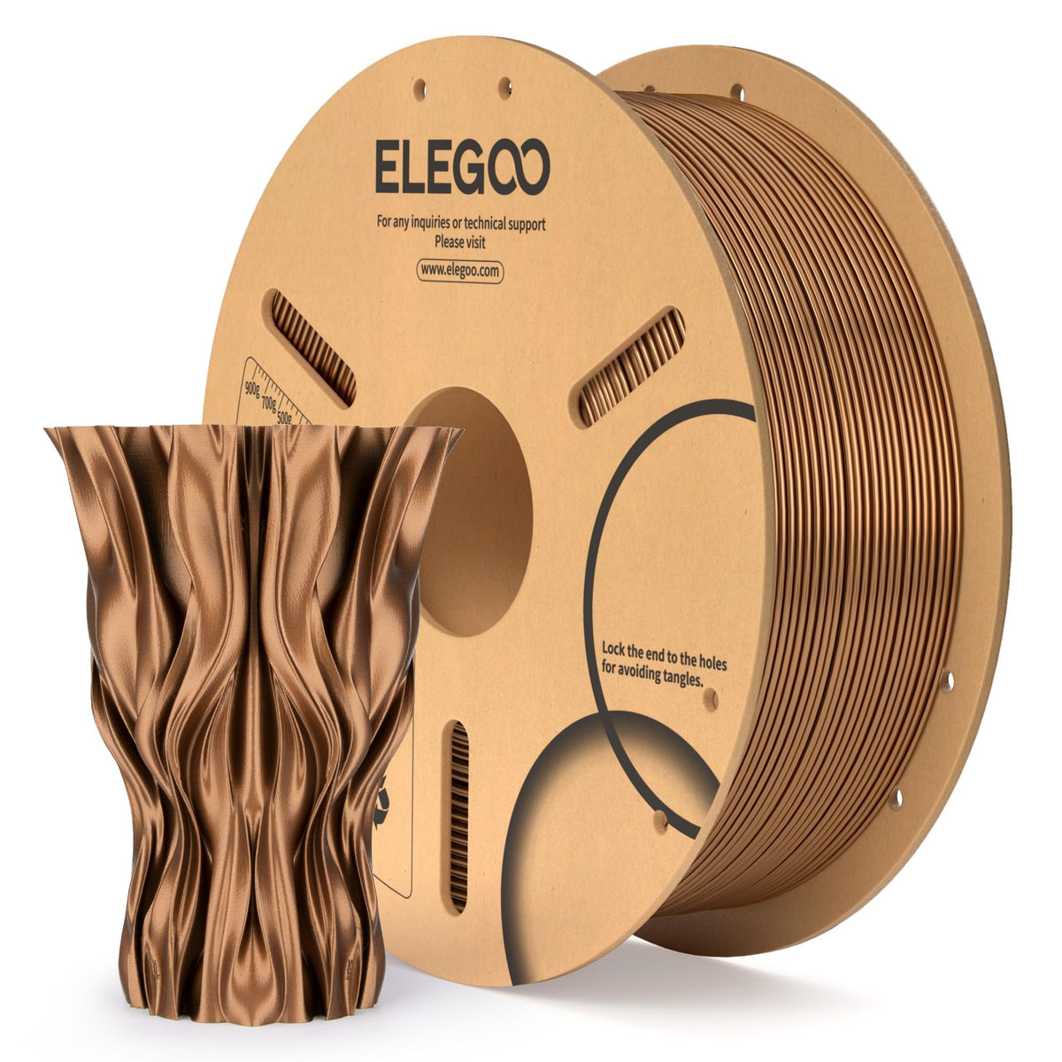 ELEGOO PLA Filament 1.75mm Black 1KG, 3D Filament Dimensional Accuracy +/- 0.02mm, 1kg Cardboard Spool(2.2lbs) 3D Printing Filament Fits for Most FDM 3D Printers