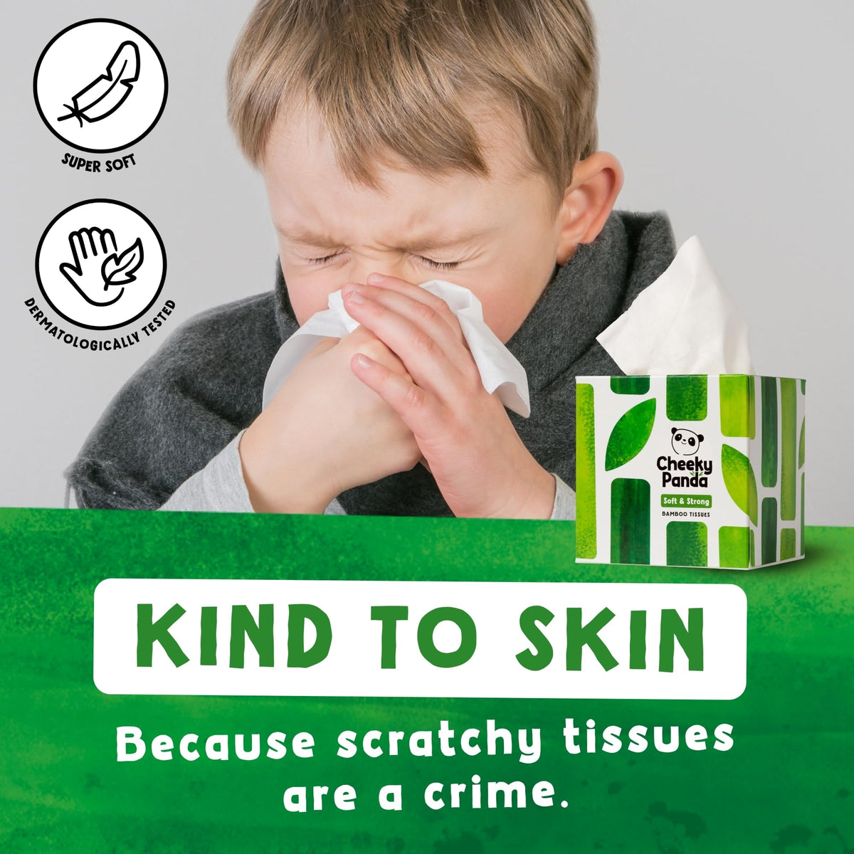 The Cheeky Panda Bamboo Facial Tissues | Sustainable and Silky Soft | Plastic Free
