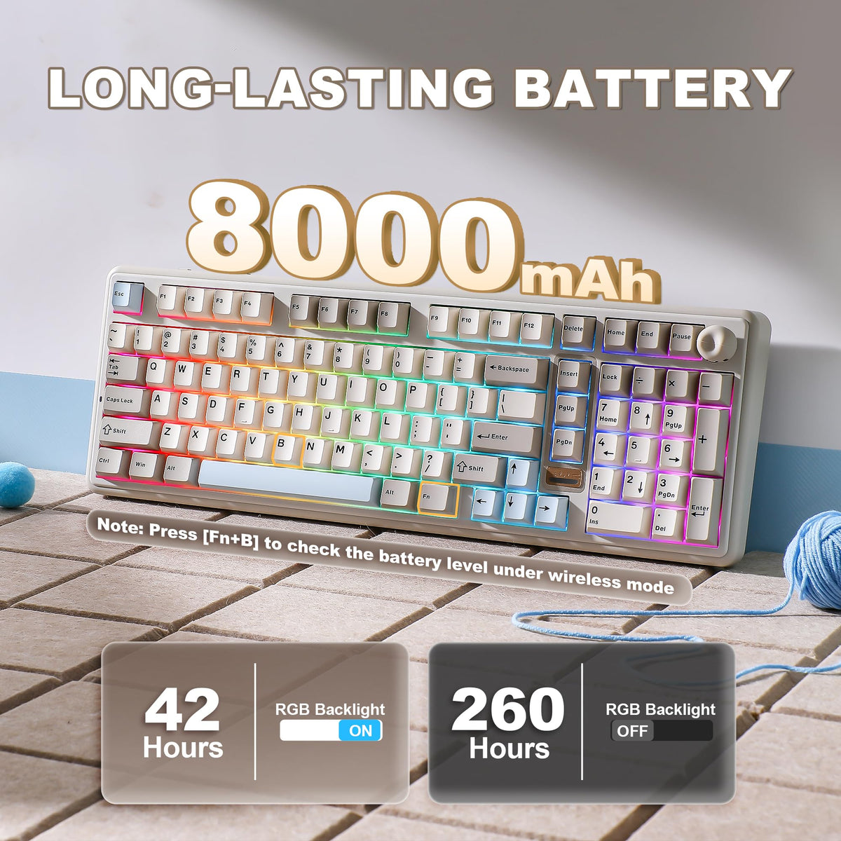 YUNZII B98 PRO 96% Wireless Mechanical Keyboard (Matcha Green, Candy Switch)