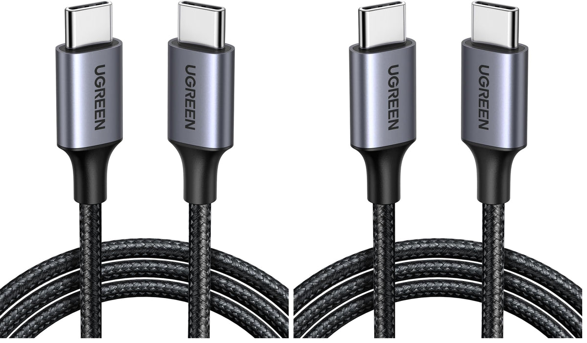 UGREEN 60W USB C to USB-C Charger Cable, Nylon Braided, 2M