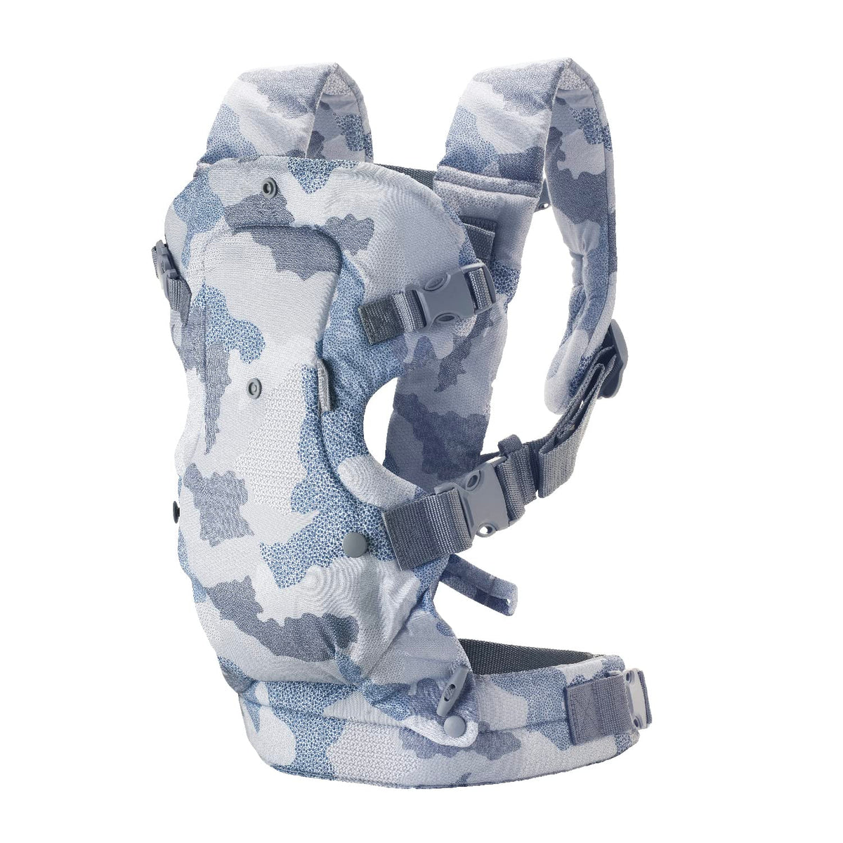 Infantino Flip Advanced 4-in-1 Baby Carrier - Ergonomic, Convertible, Face-in and Face-Out Front and Back Baby Carrier for Newborn to Toddler 3,6-14,5kg, Grey