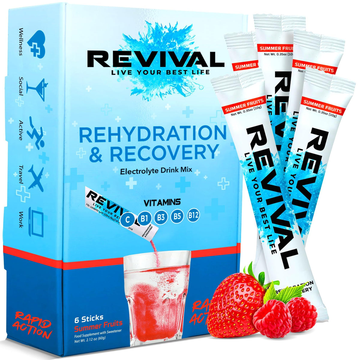 Revival Rapid Rehydration Electrolytes Powder
