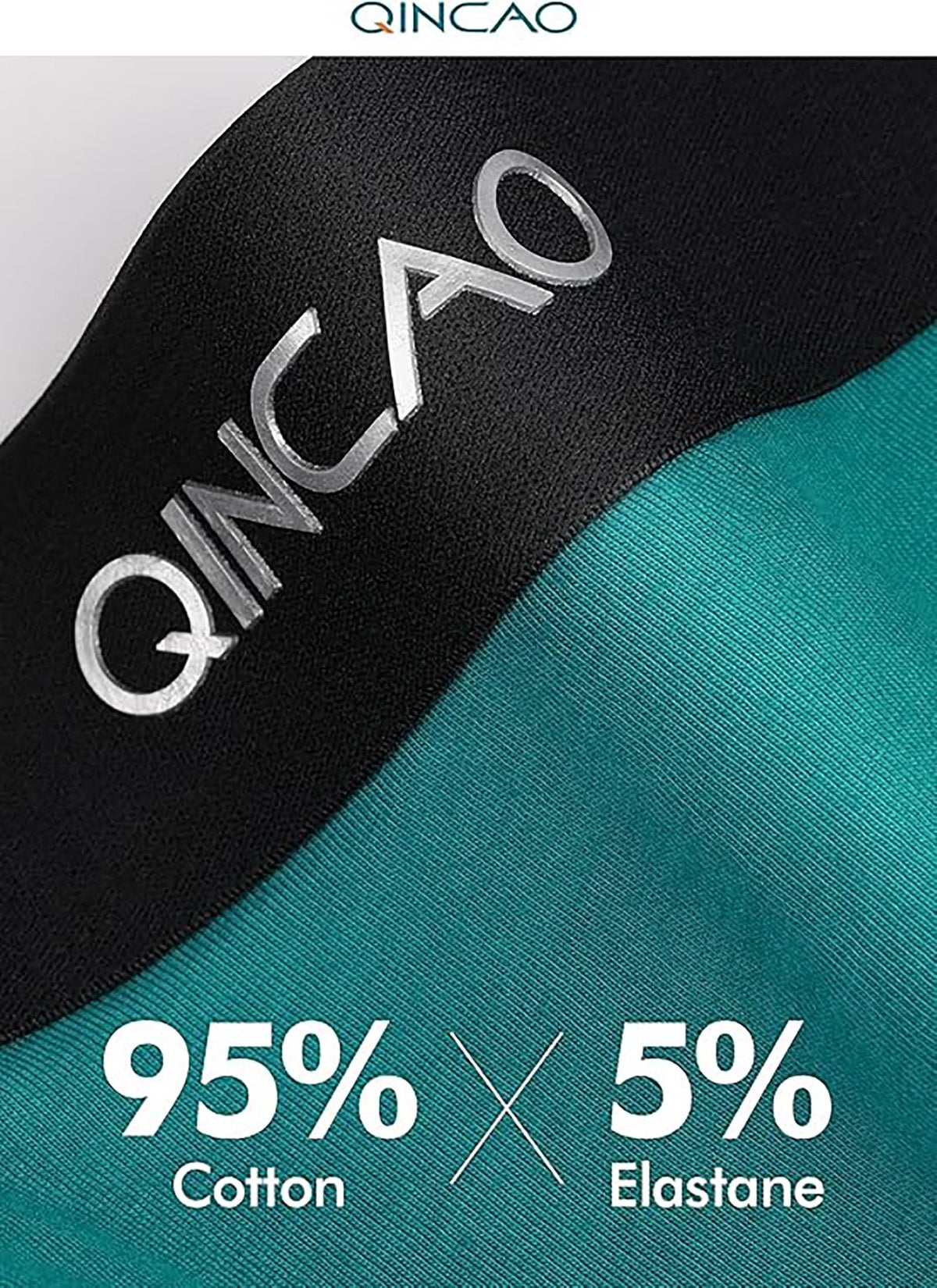 QINCAO Mens Boxers Briefs 6 Pack Combed Cotton Tagless Soft & Slim Fit