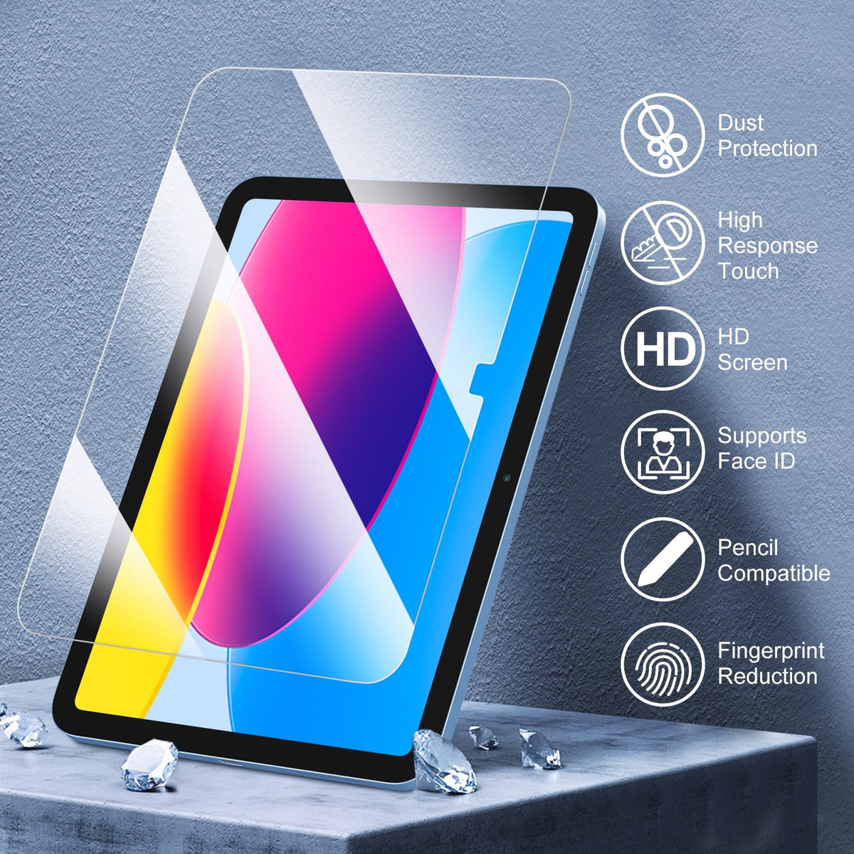 FINTIE Case & Screen Protector Set for iPad A16 11th/10th Gen 11/10.9 Inch
