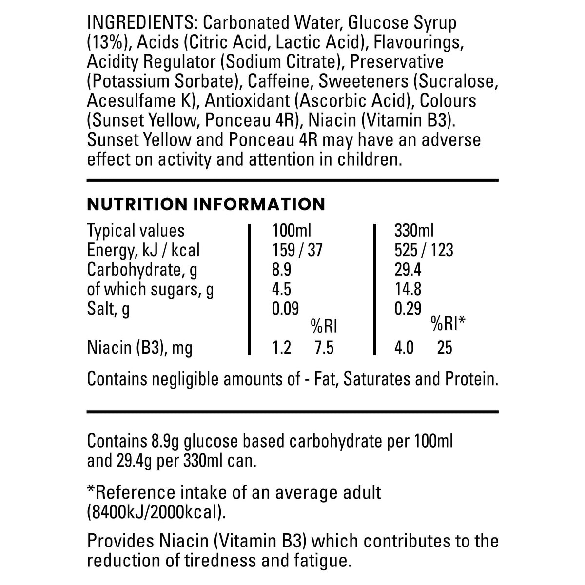 Lucozade Energy Orange 330ml (Pack of 12)