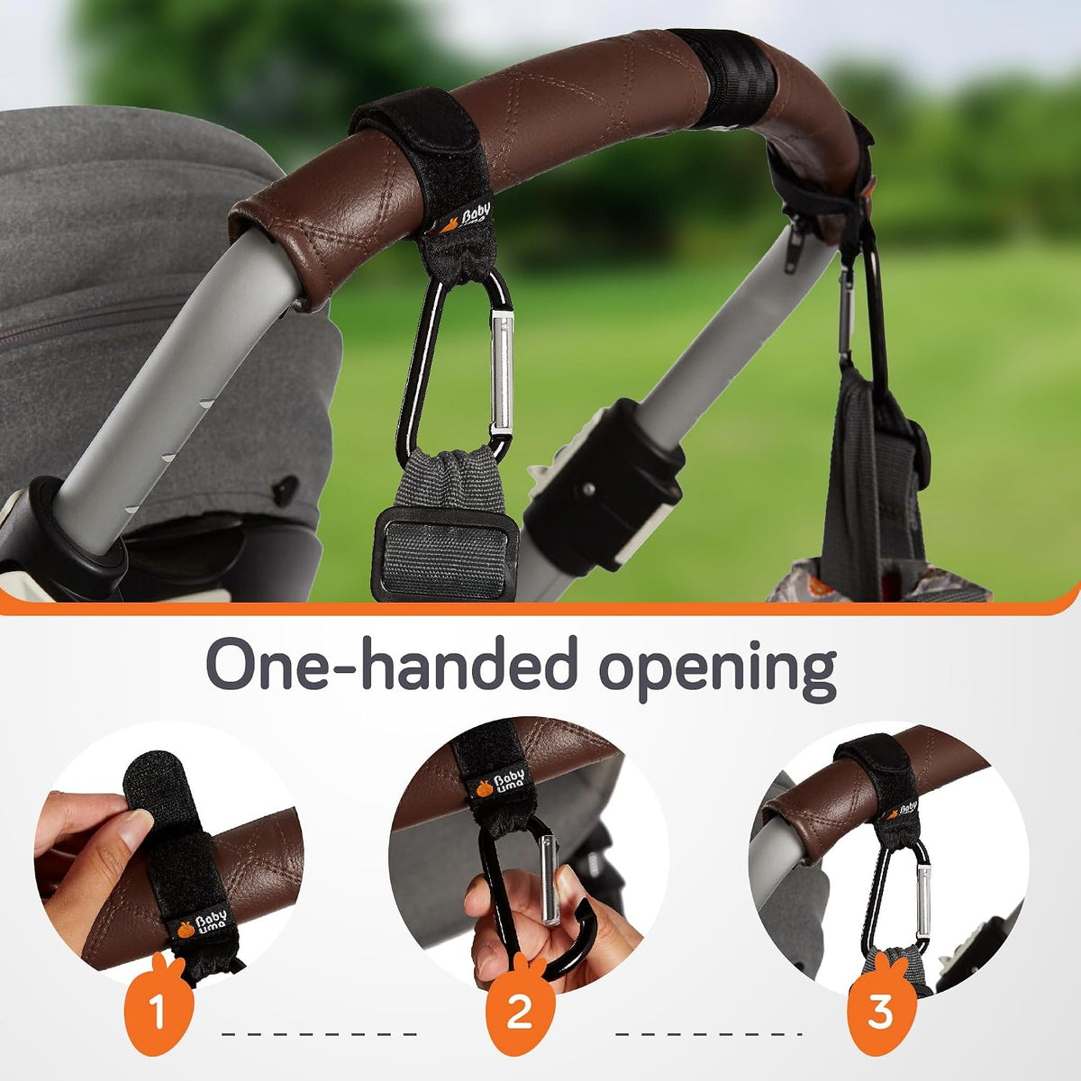 Baby Uma Buggy Clips for Pram - Award-Winning, 5 kg Capacity, Non-Slip