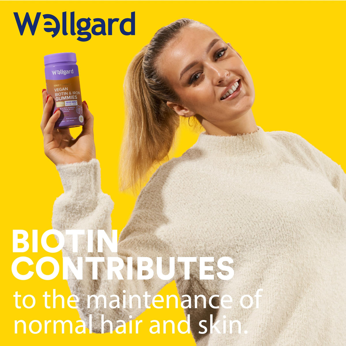 Wellgard Kids Calcium & D3 Gummies - 2 Month Supply - Vegan Chewable Calcium and Vitamin D3 Gummies, Mixed Berry Flavour