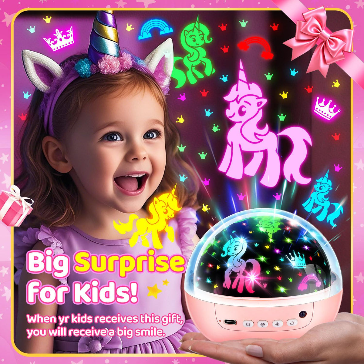 Dinosaur Toys for Boys,3HD Films Night Light Projector,31 Colors Boy Toys