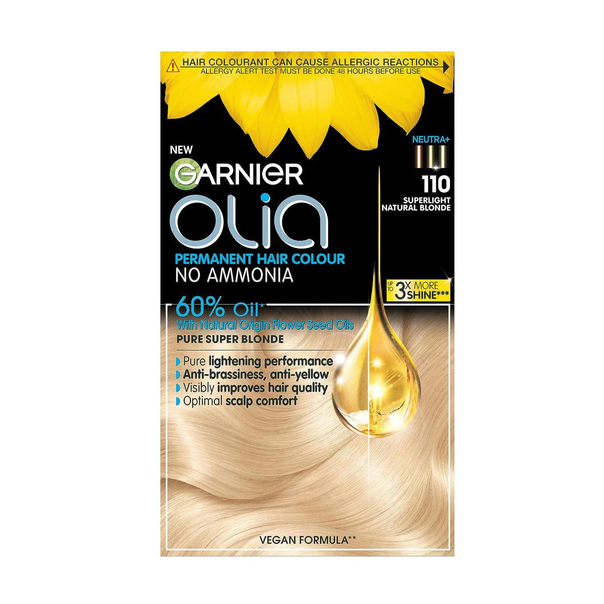 Garnier Olia Luminous Long-Lasting Permanent Hair Colour, 5.0 Brown