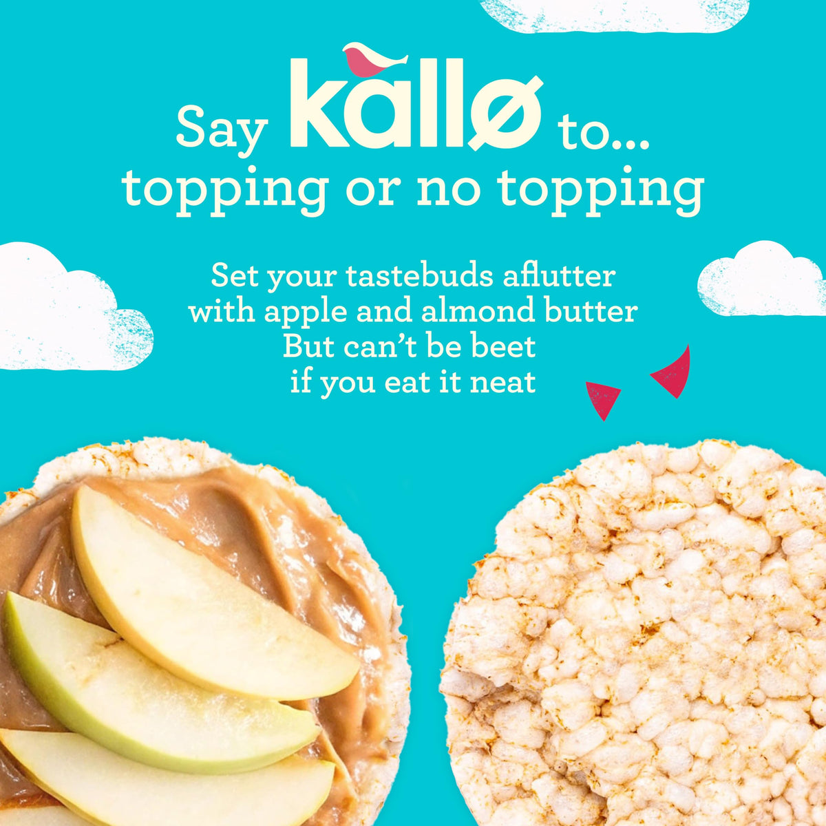 Kallo Blueberry & Vanilla Corn & Rice Cakes, Wholegrain Low Fat Healthy Snacks for Adults & Children, Vegan Friendly, Gluten Free, No Artificial Flavours or Preservatives, Single Pack – 1 x 131g