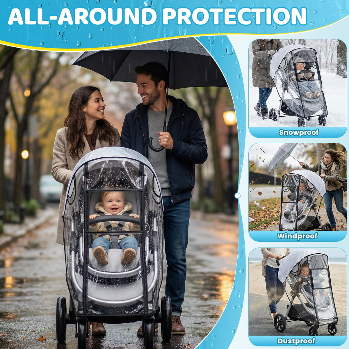 Orzbow Universal Rain Cover, Easy Access Door