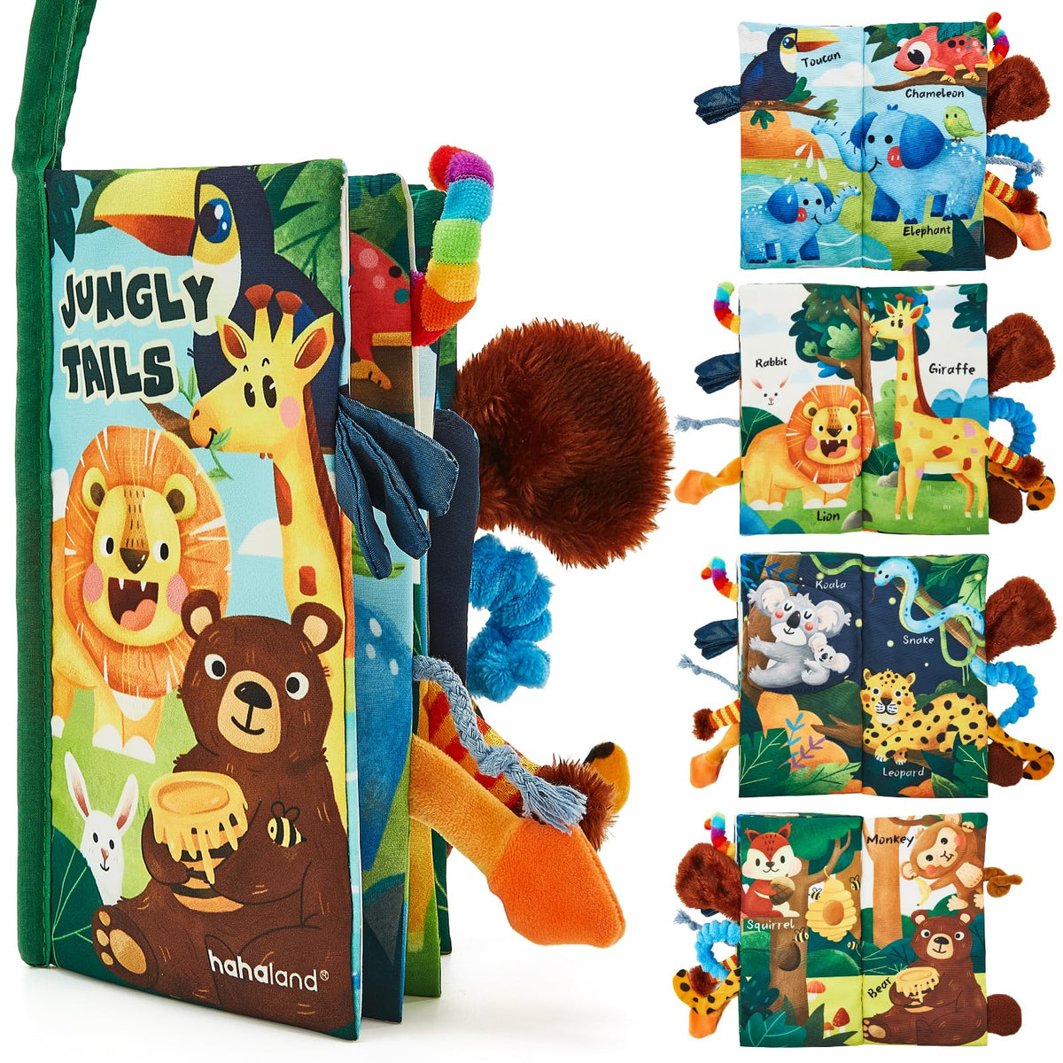 hahaland Baby Books 0-6 Months Infant Tummy Time Toys High Contrast